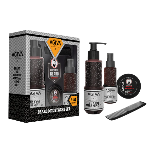 Agiva Set Afeitado Beard&Moustache 4pzas