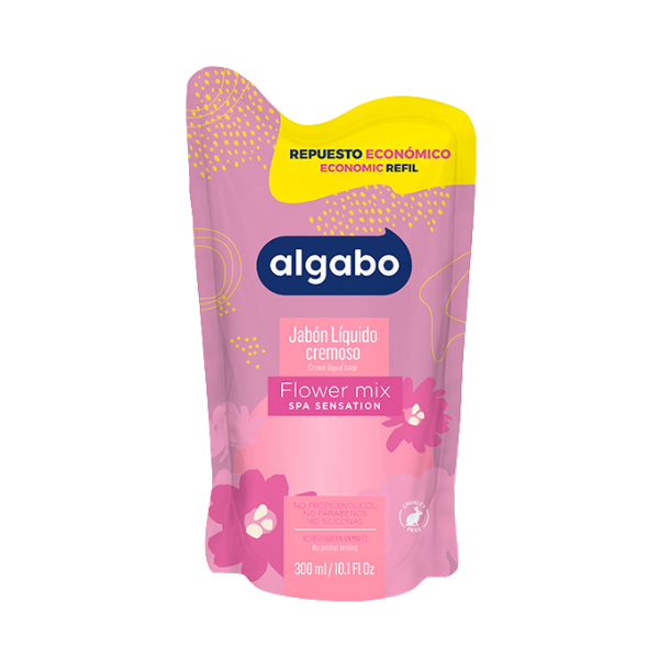 Algabo Jab Liq Sachet Flower Mix 300ml