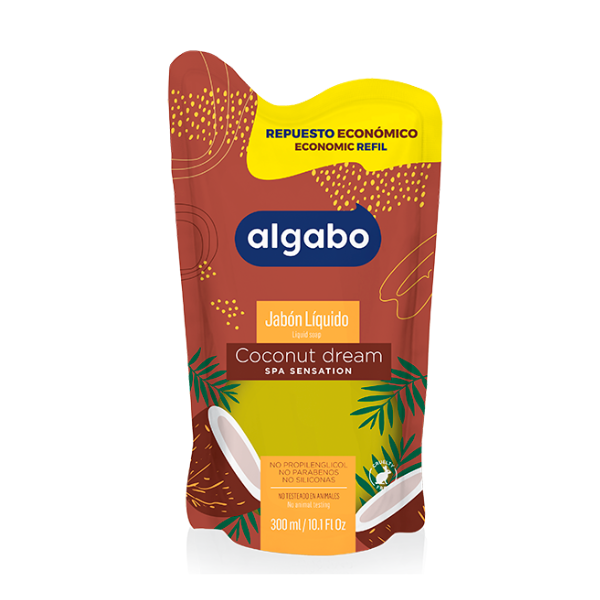 Algabo Jabon Liq Coco Y Vainilla 300ml