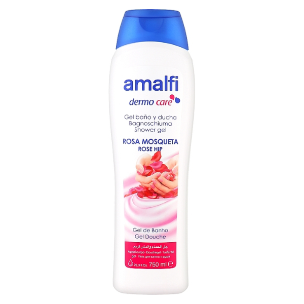 Amalfi Gel Ducha Rosa Mosq 750ml