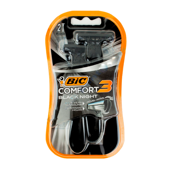Bic Comfort 3 Black *2u