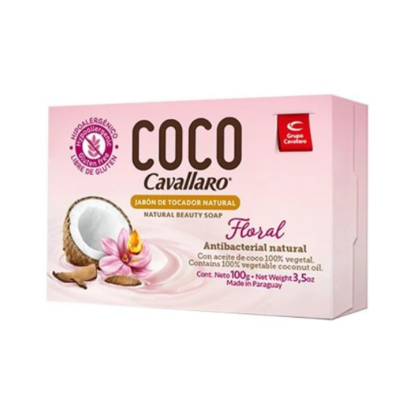 Cavallaro Jabon Coco Floral 100g