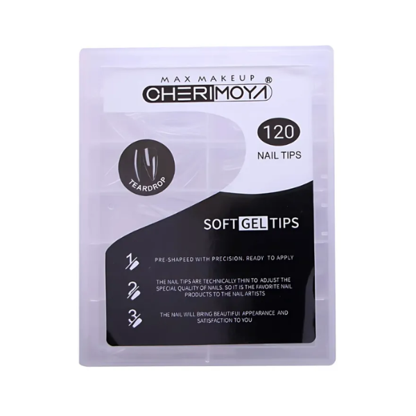 Cherimoya Uñas Soft Gel Teardrop 120u Bh001178