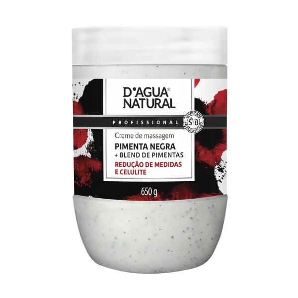 D'Agua Cr Mas Pimenta Negra 650g