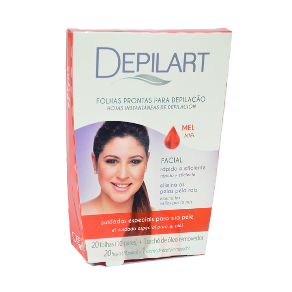 Depilart Bandas Depil Facial Miel *20u