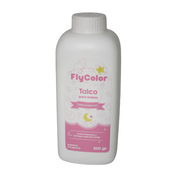 Flycolor Talco P/ Bebe Rosa 200g