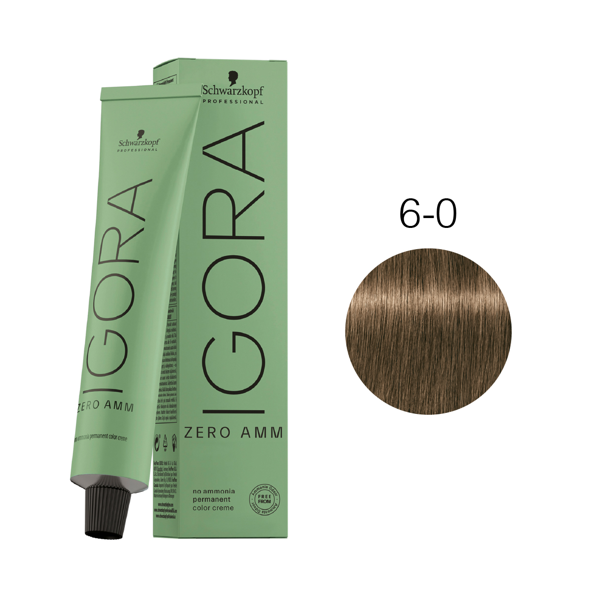 Igora Zero Amm Tinte Pomo 60g 6-0
