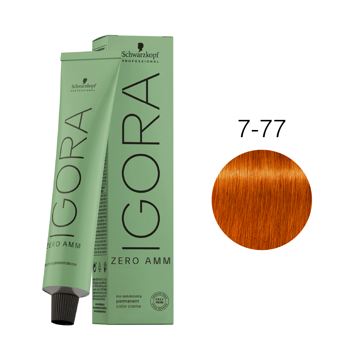 Igora Zero Amm Tinte Pomo 60g 7-77