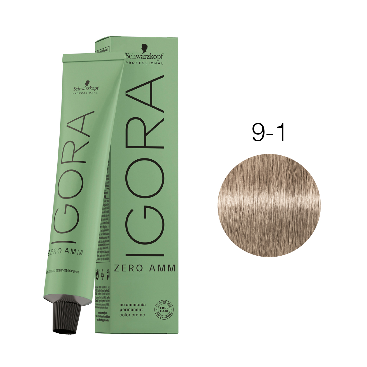 Igora Zero Amm Tinte Pomo 60g 9-1