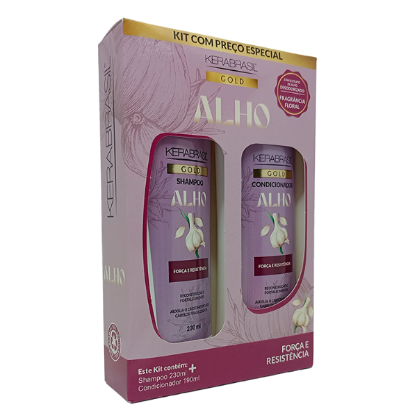 Kerabrasil Kit Sh+Ac  Alho Garlic 230ml