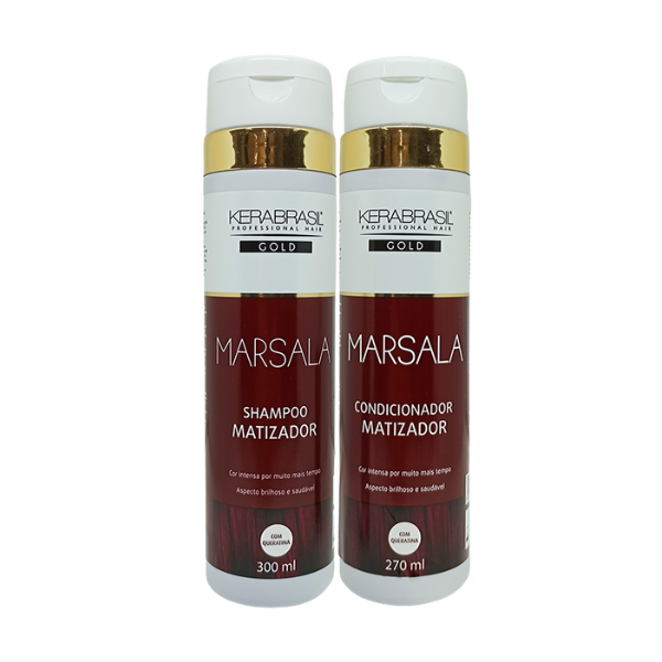 Kerabrasil Kit Sh+Ac Matiz Marsala 300ml