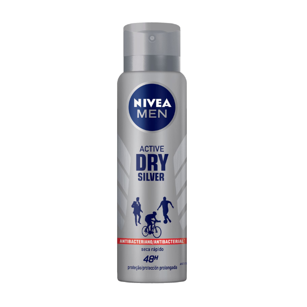 Nivea Men Des Aer Dry Silver 150ml