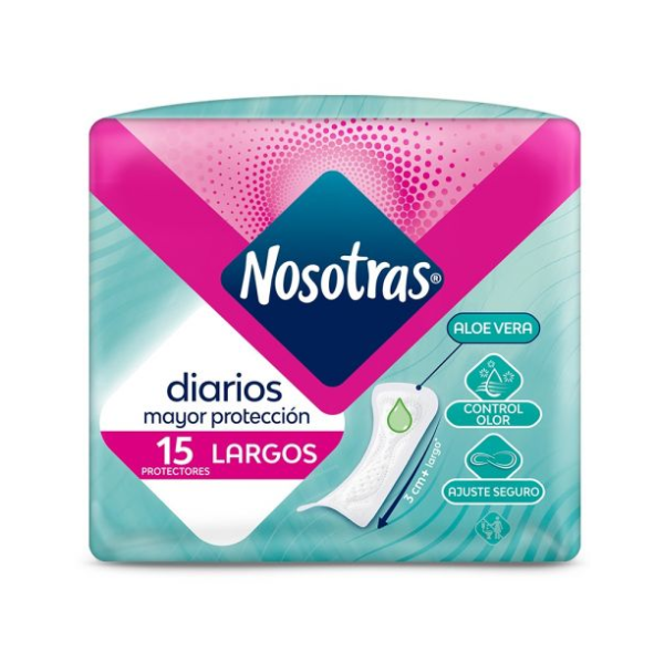 Nosotras Diarios Largos 15u