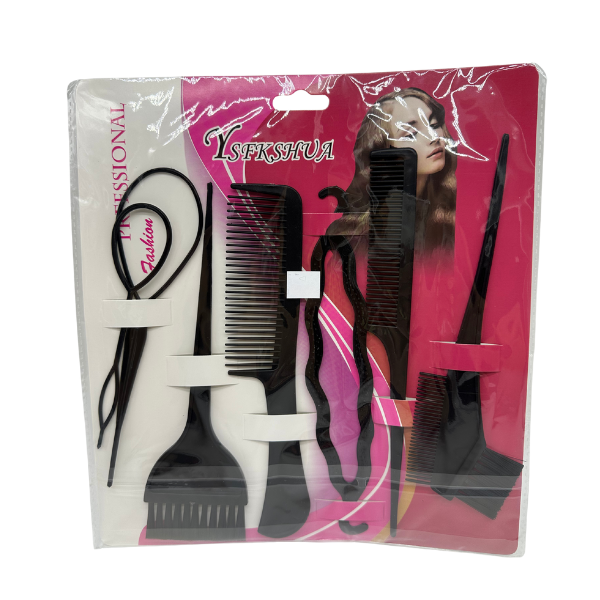 Kit P/ Cab Peine+Pincel 7pzas Ysfkshua