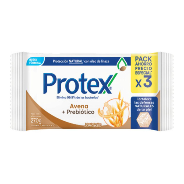 Protex Pack Jabon Avena+Prebio *3u